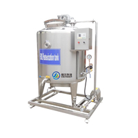 Mélangeur laitier grande capacité en acier inoxydable 304, cuve de pasteurisation 500L pour ligne de traitement du yaourt