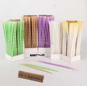 נייר גלגול קינג סייז מותאם אישית עם הדפסה מראש, בצורת קונוס, רווה ריזלס, עטיפת קנבוס, שקית סיגריות מפלסטיק עם טיפים, מתנה - Product Image 2