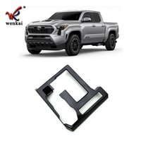 Pour Toyota Tacoma 2024 2025 accessoires intérieurs de voiture panneau de changement de vitesse couverture décor garniture ABS Fiber de carbone noir 1 pièces