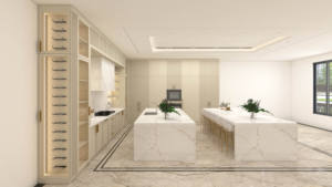 Gabinetes de Cocina Modernos Minimalistas de Mármol, Tablero de Melamina, Diseño Elegante y Confortable para Villas y Apartamentos - Product Image 5