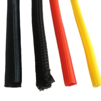 Manchon de gestion de câbles tressé flexible en PET