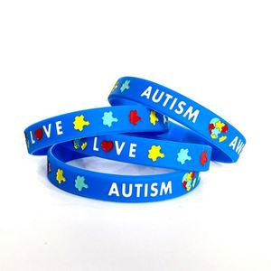 Pulseras de Silicona para Autismo, Pulseras de Goma, Personalizables con Logotipos y Texto Promocional, Disponibles en Stock - Product Image 6