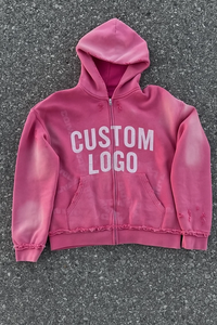 <span class=keywords><strong>Sweat</strong></span> à <span class=keywords><strong>capuche</strong></span> de haute qualité pour hommes, coupe boxy, <span class=keywords><strong>sweat</strong></span> à <span class=keywords><strong>capuche</strong></span> imprimé avec strass et lavage à l'acide - Product Image 6