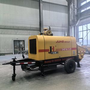 Pompe à béton portable diesel JIUHE, 40m³ 50m³, pompe à béton sur remorque, pompe à béton stationnaire, approvisionnement direct d'usine - Product Image 1