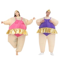 Costume gonflable de dessin animé pour adultes et enfants, accessoires amusants pour Halloween, tenue de fête cosplay, costumes de performance gonflables
