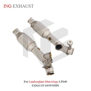 Sistema <span class=keywords><strong>de</strong></span> <span class=keywords><strong>Escape</strong></span> <span class=keywords><strong>de</strong></span> Acero Inoxidable Personalizado ING, Tubo <span class=keywords><strong>de</strong></span> <span class=keywords><strong>Escape</strong></span> para Lamborghini Murcielago LP640 con Válvula y Protector Térmico, Piezas <span class=keywords><strong>de</strong></span> Alto Rendimiento - Product Image 6