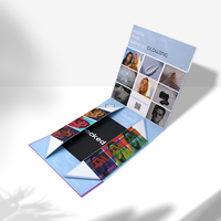 Boîte cadeau pliante magnétique de luxe en papier recyclable avec ruban, nouveau design, boîte cadeau pliante magnétique