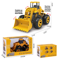 Camiones de Ingeniería de Juguete con Fricción, 5 Estilos: Excavadora, Grúa, Volquete, Bulldozer, Aplanadora