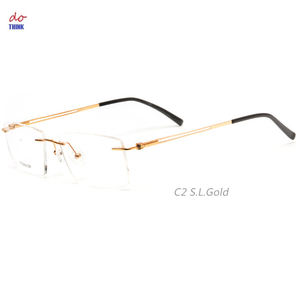 T030W Think Titanio Gafas De Vision Ophthalmics Gafas Sin montura Hombres Monturas De Titanio - Product Image 2