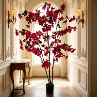 Nouvelles fleurs décoratives, couronnes et plantes artificielles en bougainvillier, arrangements floraux pour mariage