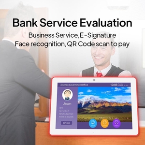 New L hình dạng 10.1 "chống trộm thiết kế rk3566 tùy chọn PoE cảm ứng hiển thị Máy tính để bàn Android <span class=keywords><strong>Tablet</strong></span> với đèn LED kinh doanh sử dụng - Product Image 3