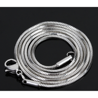 Taige vente en gros nouveau 0.9MM/1.2mm/1.5/2.0 diamètre largeur 316L acier inoxydable argent carré forme cubique serpent chaîne collier