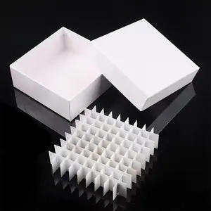 Proveedor de laboratorio profesional CryoBoxes Cajas de congelador de papel 9*9 81 pozo para almacenamiento de muestras de células congeladas