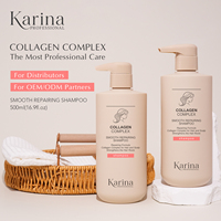 Champú y Acondicionador de Colágeno al por Mayor para Reparación de Cabello Dañado, Champú Sin Silicona, Marca Privada