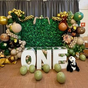 Kit d'<span class=keywords><strong>arche</strong></span> de ballons <span class=keywords><strong>Jungle</strong></span>, <span class=keywords><strong>arche</strong></span> de ballons marron avec des ballons à imprimé animal pour anniversaire, mariage, fête de remise de diplôme - Product Image 4