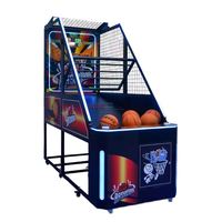 Machine de jeu de basket-ball à monnayeur pour salle de jeux, jeux vidéo interactifs pour sports en intérieur avec support en anglais, construction en fer