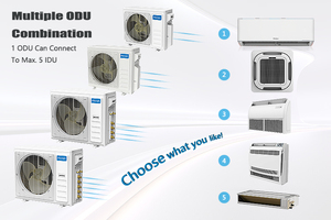 Trần giấu 5-cách Cassette đơn vị cuộn dây Quạt 54000btu/h VRF điều hòa không khí trung tâm với R32 r454b T1 động cơ máy bơm cho cửa hàng sử dụng - Product Image 4