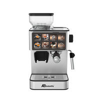 Cafetera Espresso Anbolife Bean to Cup, 20 Bares, Molinillo Integrado, Acero Inoxidable, Pantalla Táctil, OEM ODM