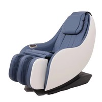 Fauteuil de massage intelligent électrique pliable pour soins corporels, avec pétrissage, chauffage, Shiatsu, zéro gravité, rail SL, robotique, en cuir PU, mini