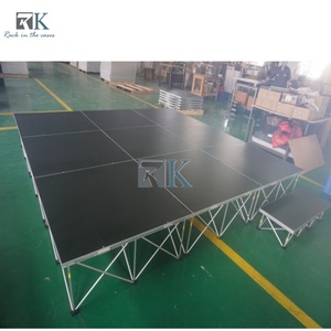 Plateforme de scène pliable en aluminium RK, scène portable pour événements et mariages, montage au sol, légère, pour extérieur - Product Image 2