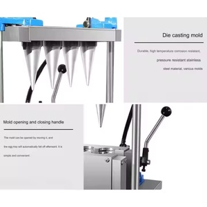 Nhà Sản Xuất Bán Hàng Trực Tiếp Giá 60 Đầu Khay Trứng Máy Làm Cone Kem Wafer Khay Thiết Bị Sản Xuất - Product Image 4