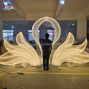 LEDA Wedding Arch <b>Stand</b> Event Birthday Party Decoration Supplies Heavy Duty Led Metal Arch <b>Backdrop</b> Wall - Product Image 5