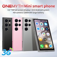 Mini Teléfono Inteligente S25 Pro, Teléfono Celular Pequeño con Pantalla HD de 4.0 Pulgadas, Android, Quad Core, 2GB/16GB, 2000mAh