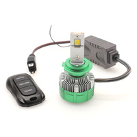 Phare Led Clignotant K14 Lumière 12V 150W 15000lm Ampoule H1 H3 H4 H7 H11 9005 9006 Phare LED Double Couleur et Lumière Clignotante