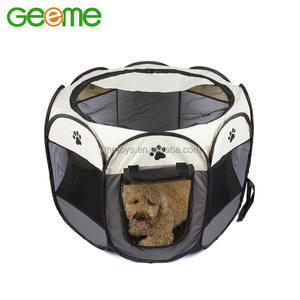JT7001 Size-M 8 Panels Portable <strong>Folding</strong> <strong>Fabric</strong> Pet <strong>Dog</strong> <strong>Playpen</strong> Tent with Carry Bag - Product Image 5