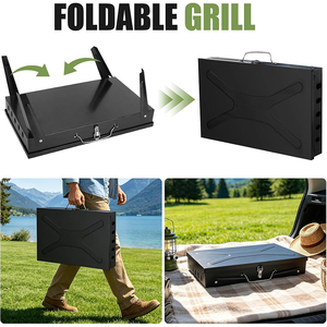 Corten Steel Adjustable Height Charcoal Foldable <strong>Barbecue</strong> <strong>Grill</strong> Santa Maria Parilla Argentinian BBQ <strong>Grills</strong> and Smokers for Sale - Product Image 5