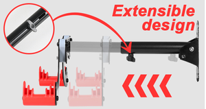 Supporto <span class=keywords><strong>da</strong></span> Parete per Bicicletta con Angolo Regolabile, <span class=keywords><strong>Portabici</strong></span> <span class=keywords><strong>da</strong></span> <span class=keywords><strong>Muro</strong></span> Salvaspazio per Bici <span class=keywords><strong>da</strong></span> Strada e Mountain Bike, Espositore per Ciclismo Indoor - Product Image 3