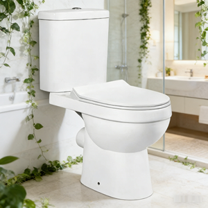 WC portable en céramique à évacuation par le sol (P-trap) 651*369*815mm, haute qualité, prix abordable, service attentif - Product Image 2