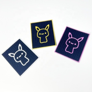 For Clothing Hat Jacket Custom Iron-on Sewing Heat Patches Transfer PVC Rubber and Embroidery Patches <strong>Hook</strong> and <strong>Loop</strong> - Product Image 1