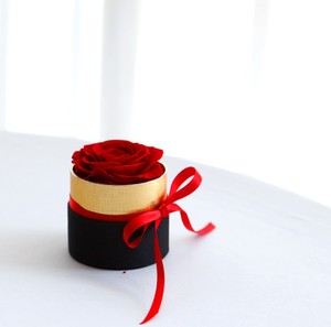 QSLH-V092 saint-valentin fleur préservée Rose éternelle fleur ronde boîte de Roses préservée pour la décoration - Product Image 4