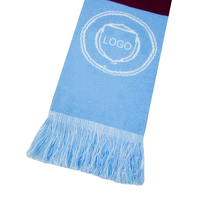Écharpe de Supporter Double Face en Tricot Acrylique Personnalisable pour Clubs de Football, Vente en Gros, Écharpe Football Angleterre