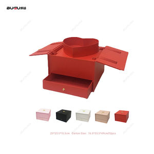 Gran oferta, <span class=keywords><strong>caja</strong></span> de regalo de lujo con cajón para el Día de San Valentín, materiales de embalaje de regalo elegantes para ramo - Product Image 1