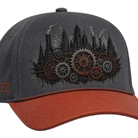 Casquette de baseball personnalisée style Old English, 5 panneaux, visière incurvée, style Dad Hat, streetwear urbain West Coast, vente en gros, faible MOQ