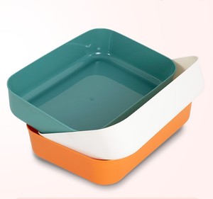 Bac à litière portable, petit plateau, poêle ouverte, pour chats, vente en gros - Product Image 6