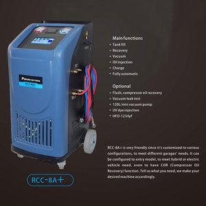 Estación de Servicio de Aire Acondicionado para Vehículos Híbridos o Eléctricos con Función COR (Recuperación de Aceite del Compresor) para R134A - Product Image 3