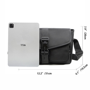 Sac bandoulière <span class=keywords><strong>streetwear</strong></span> en nylon balistique pour <span class=keywords><strong>homme</strong></span>, style technique, avec fermoir magnétique, sac messager sophistiqué de grande capacité - Product Image 5