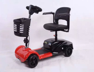 Silla de ruedas eléctrica plegable portátil de viaje con capacidad de carga de 120kg, silla de ruedas eléctrica de conducción suave para personas mayores - Product Image 3