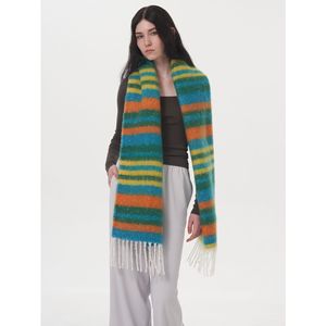 Bufanda de Cachemira Sintética a Cuadros Colorida, Gruesa y Cálida para Invierno, Chales y Accesorios de Pashmina para Mujer - Product Image 2