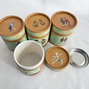 Customized Eco-Friendly Biodegradable <b>Tea</b> Packaging Box Recyclable Kraft Paper <b>Jar</b> for Food Bean Cylinder Natural Kraft - Product Image 5