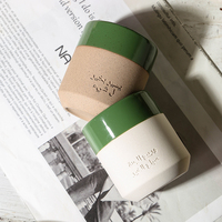 Ensemble de tasses à thé en céramique turque émaillée verte vintage faite à la main de luxe du Moyen-Orient tasse à café arabe avec logo