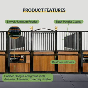 Ngựa Châu Âu sang trọng ổn định với cửa bản lề bằng thép không gỉ cao cấp và thiết kế theo phong cách Châu Âu cho gian hàng ngựa sang trọng - Product Image 3