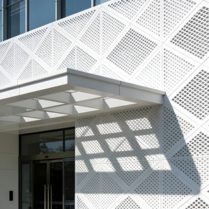 Panneau décoratif en aluminium découpé au laser pour façade extérieure moderne, parfait pour le revêtement des maisons, des écoles et des hôpitaux - Product Image 6