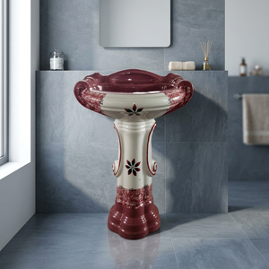 Lavabo en céramique pour articles sanitaires Lavabo antique pour salle de bains Lavabos sur pied Lavabo sur pied - Product Image 1