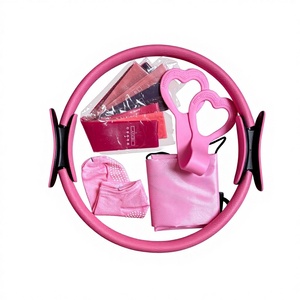 Kit <span class=keywords><strong>de</strong></span> Pilates transfrontalier 13 pièces : Anneaux et bandes <span class=keywords><strong>de</strong></span> résistance pour le fitness et le remodelage corporel - Product Image 1