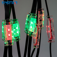 Lumières de galets à LED RGB modifiables, points de pixels, émission de couleur permanente