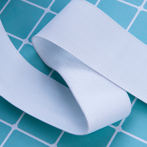 Sản Xuất Bán Buôn 15Mm 20Mm 25Mm 30Mm 40Mm 50Mm Đen Trắng Phẳng Đan Ban Nhạc Đàn Hồi Cho Hàng May Mặc - Product Image 4